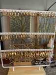 Duży stojak organizer do kolczyków biżuterii hand made