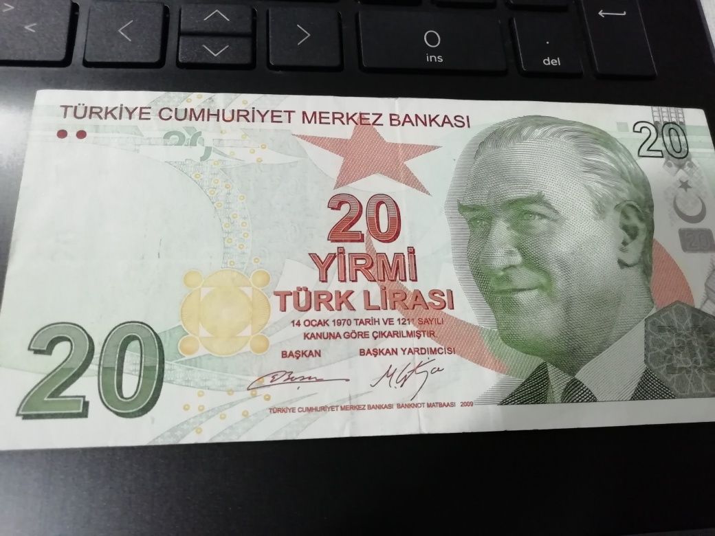 Nota de 20 LIRASI Turquia