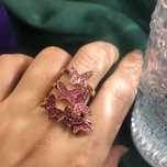 Сережки та набір каблучок Swarovski