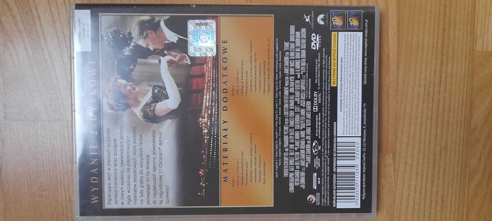 DVD Titanic raz obejrzany.