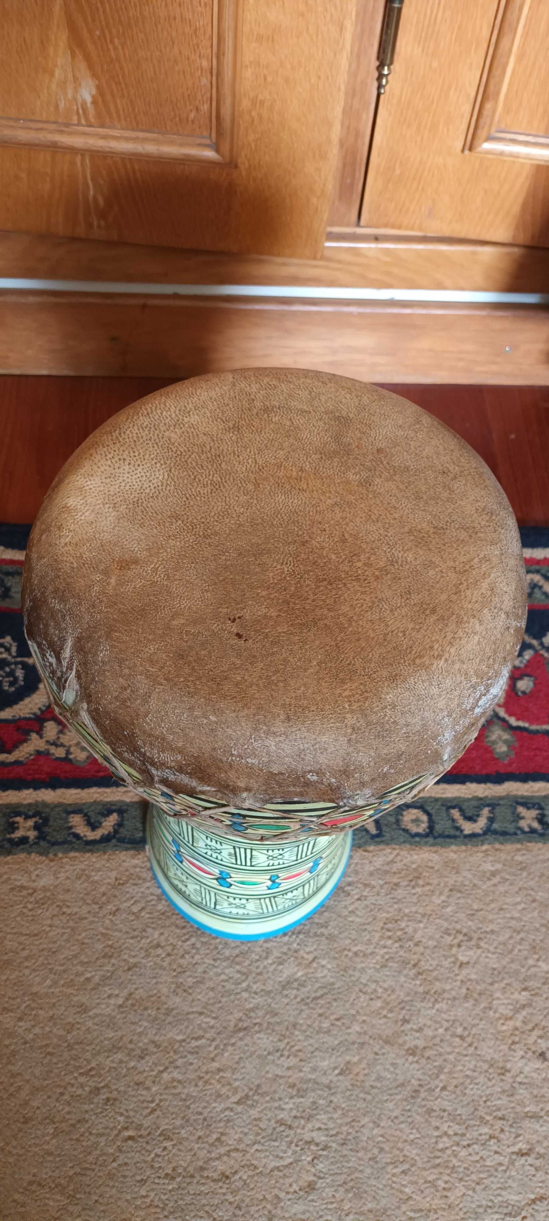 Tambor africano pintado à mão (para restauro)