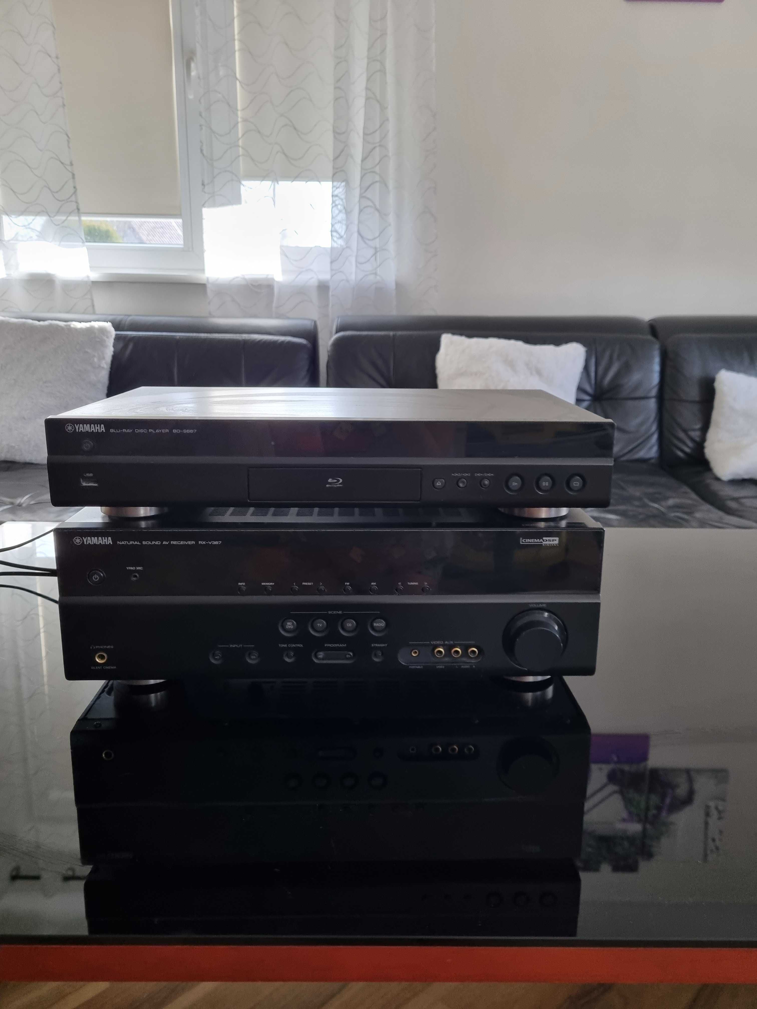 Yamaha aplituner i blue ray disc player