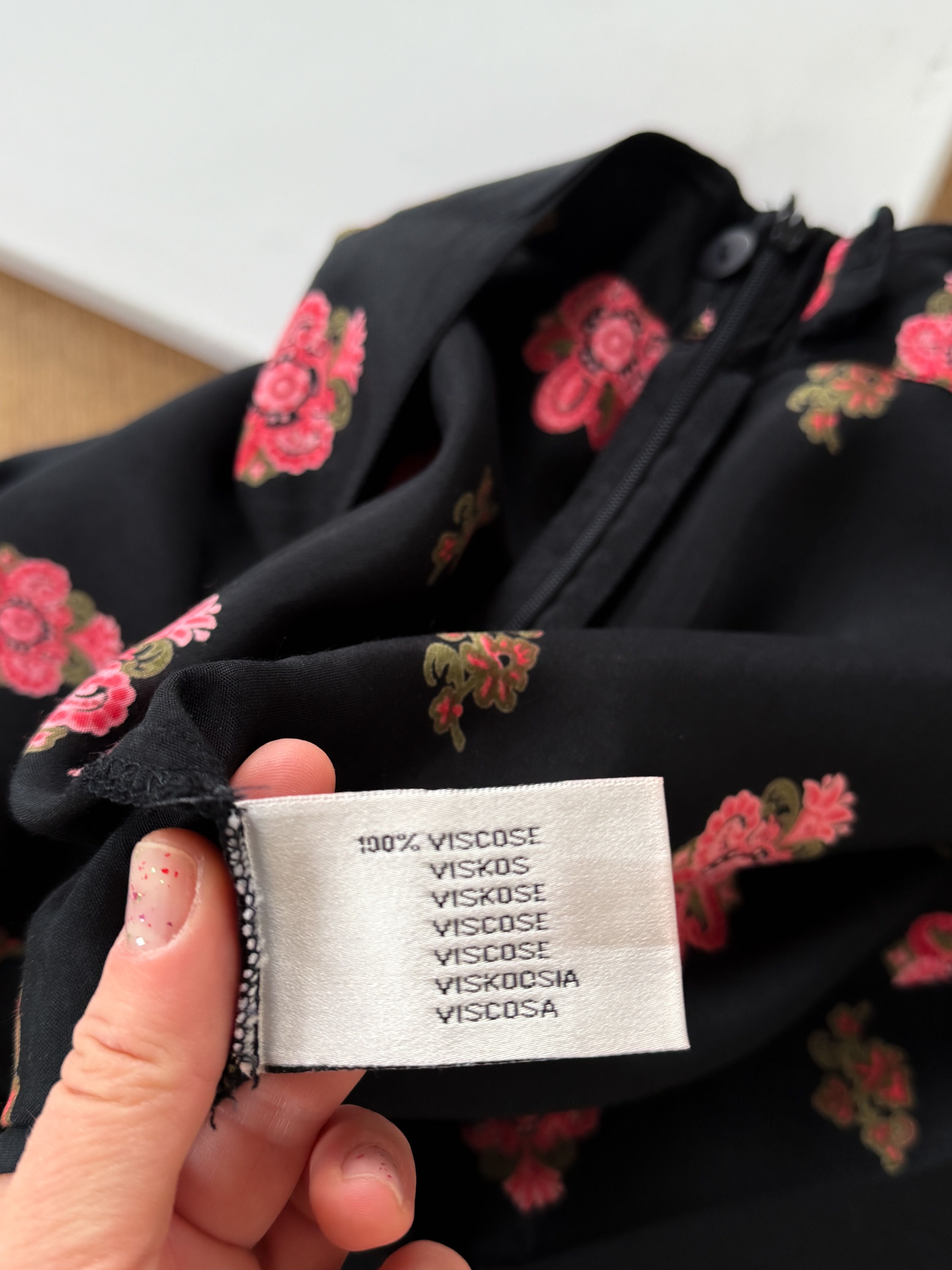 Długa maxi spódnica 100% wiskoza H&M vintage  rozporkami indyjski wzór