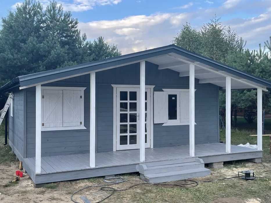 Domek konstrukcji szkieletowej 7000x5000 + Taras 7000x2000 PRODUCENT