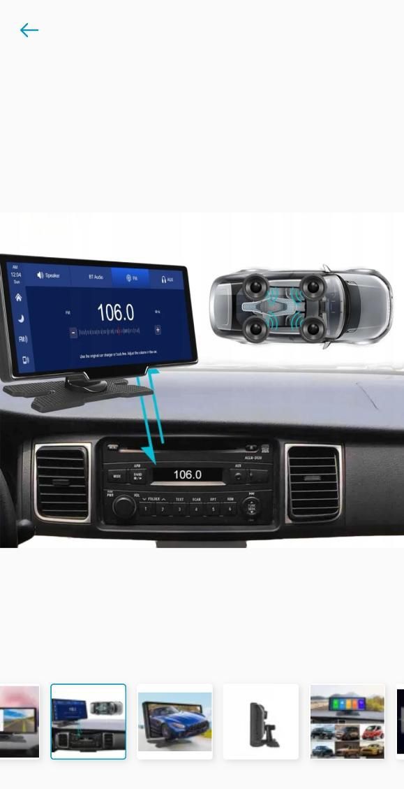 Radio stacja multimedialna odtwarzacz wideorejestrator monitor android