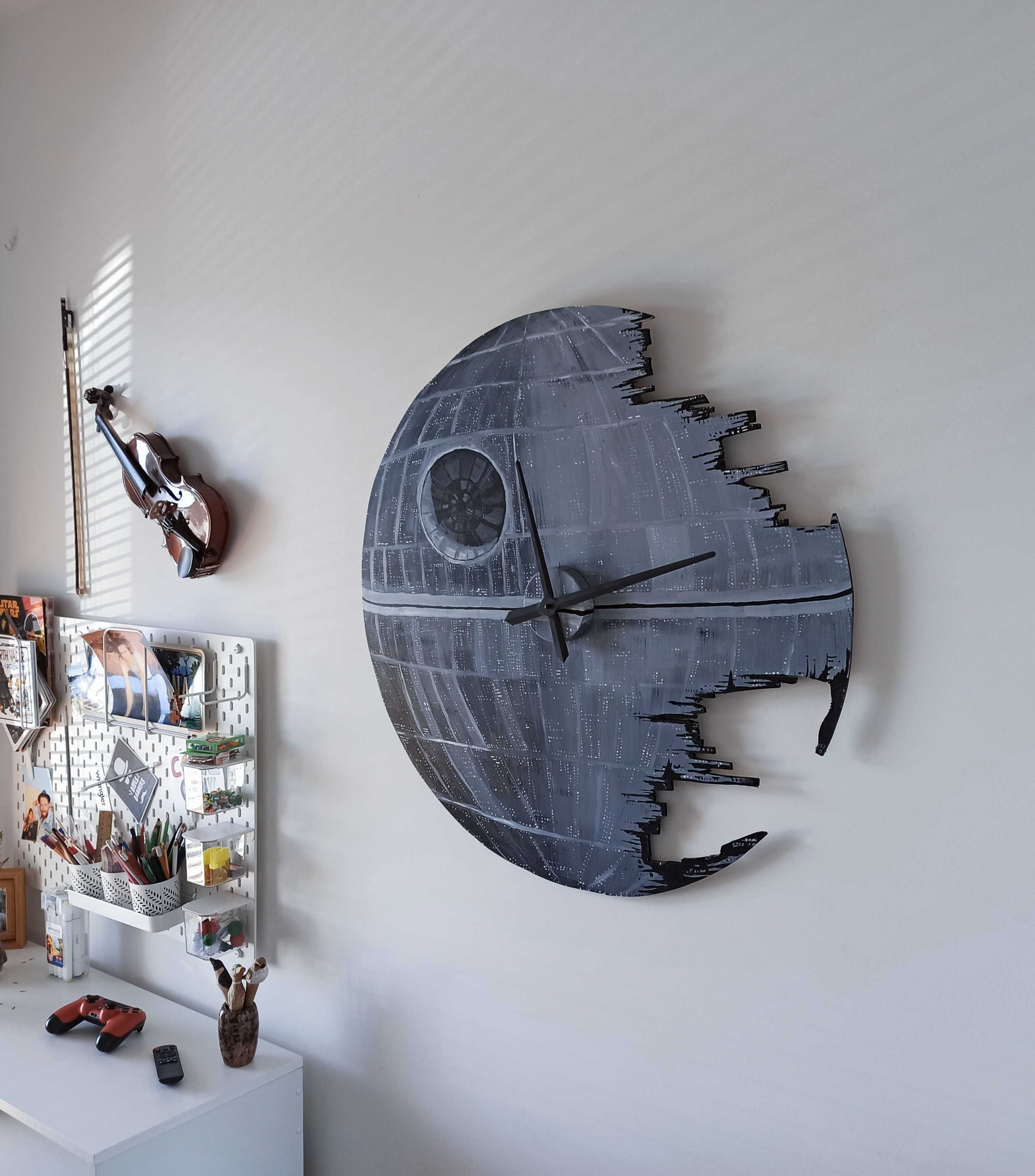 Zegar na ścianę Star Wars "Gwiazda Śmierci" Zegar ścienny duży