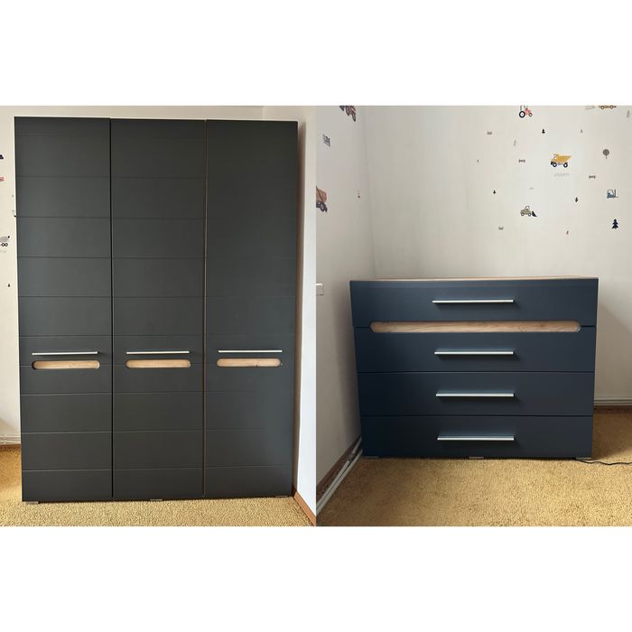 Шафа 3Д Б'янко Комод Б'янко