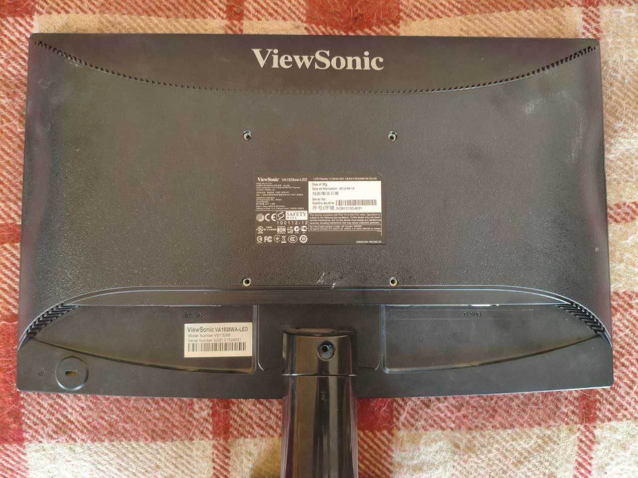 Монитор view sonic va1938wa-led