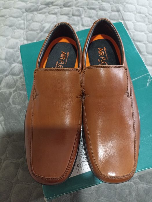 Шкіряні туфлі air flex Marks & spencer р.45уст.30