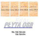 Płyta OSB gr. 12mm, 15mm, 18mm, 22mm