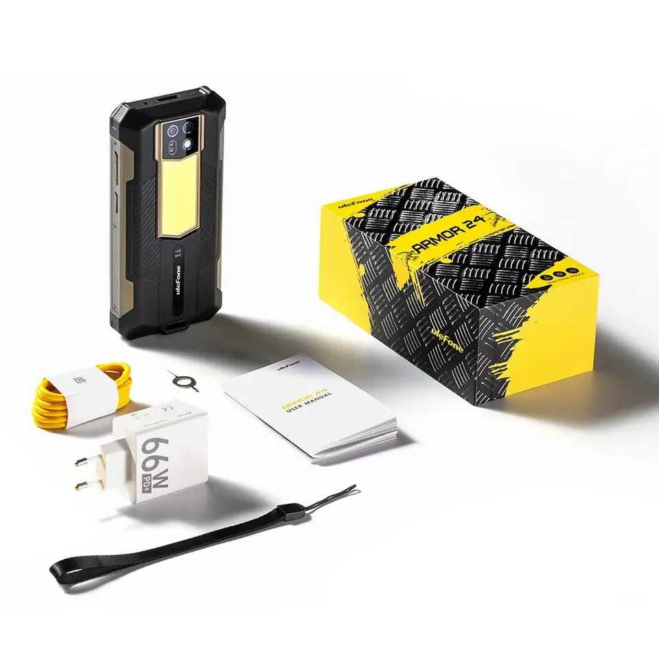 Смартфон Ulefone Armor 24 Black 12/256Gb 22000mAh Защищенный + стекло