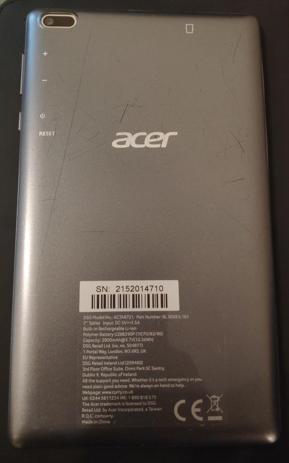 Планшет Acer ACTAB721