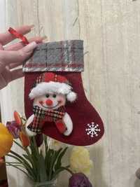 Декоративний новорічний носок