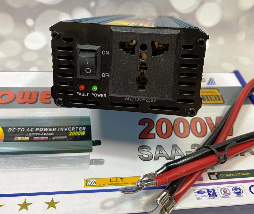 Інвертор перетворювач напруги 2000 Wat з 12 на 220