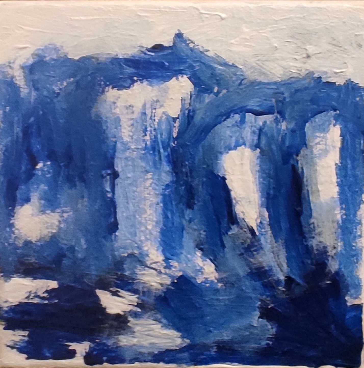 Obraz Cezarea Filipowa, akryl na płótnie, 20x20 cm
