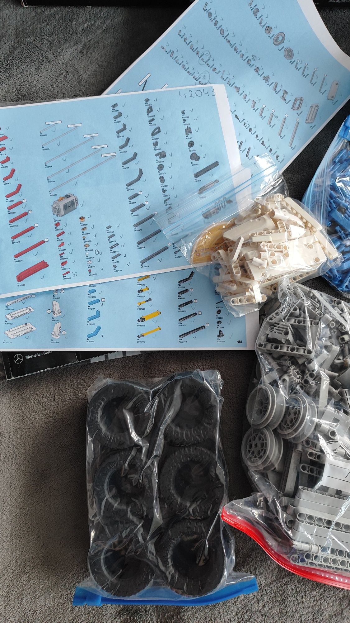 LEGO technic 42043 klocki 100%, pudło instrukcja