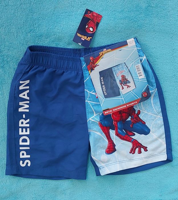 Nowe szorty kąpielowe chłopięce Spider-man 122/128