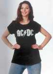 Koszulka T-shirt damski dziewczęcy AC/DC licencja jakość rozmiar M