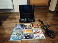 Konsola Sony Playstation 3 PS3 80GB + 2 pady dualshock 3 + gry + kable