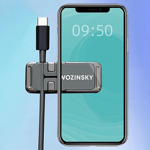 Wozinsky uchwyt na telefon magnetyczny z organizerem do kabli (WMCDO-B