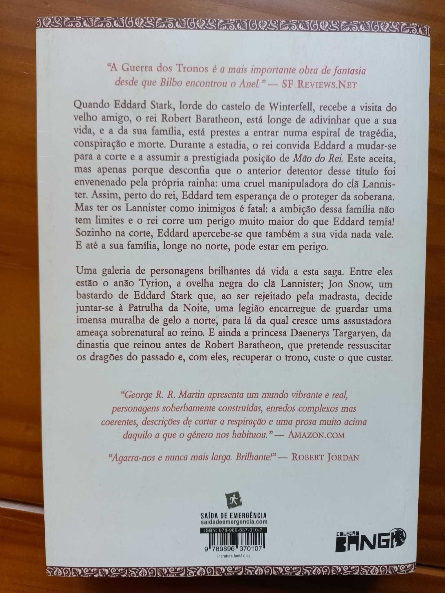 As Crónicas de Gelo e Fogo - Livro 1: A Guerra dos Tronos
