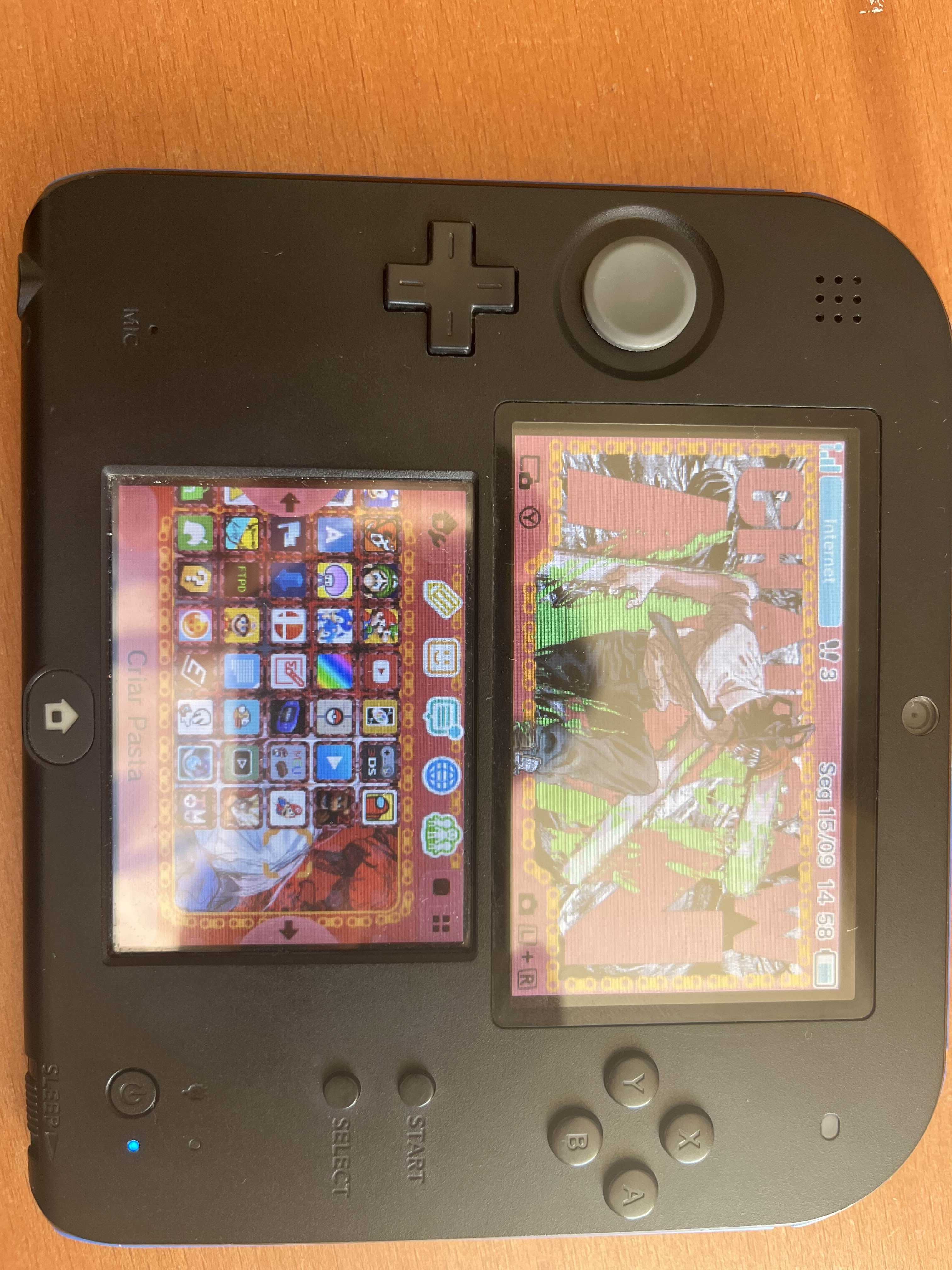 Nintendo 2ds + Desbloqueada + 32gb + Muitos Jogos