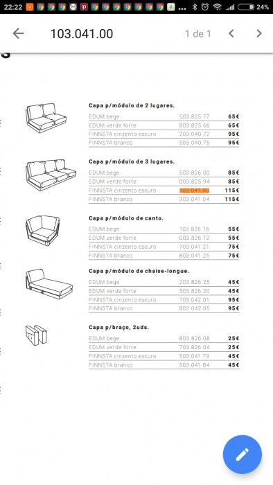 CAPA sofá IKEA norsborg chaise longue integrado separado sofá