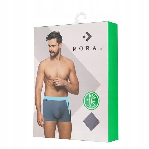 Majtki Bokserki Męskie Bambusowe Wygodne Klasyczne Zestaw  Moraj 3XL