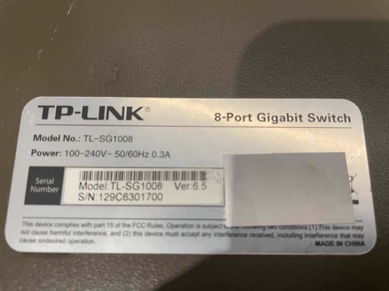 Комутатор/світч TP-Link TL-SG1008