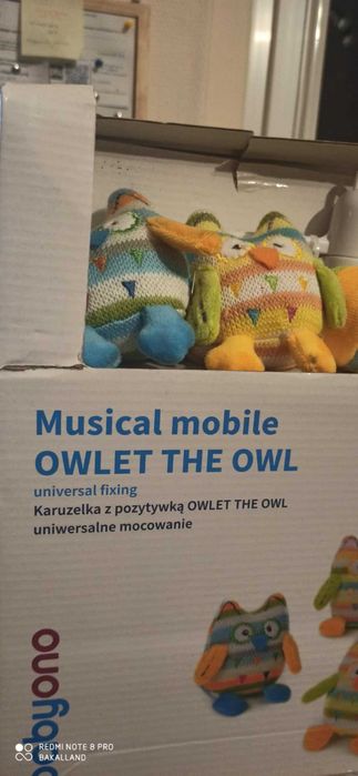Karuzelka z pozytywką BabyOno Sowa Owleta