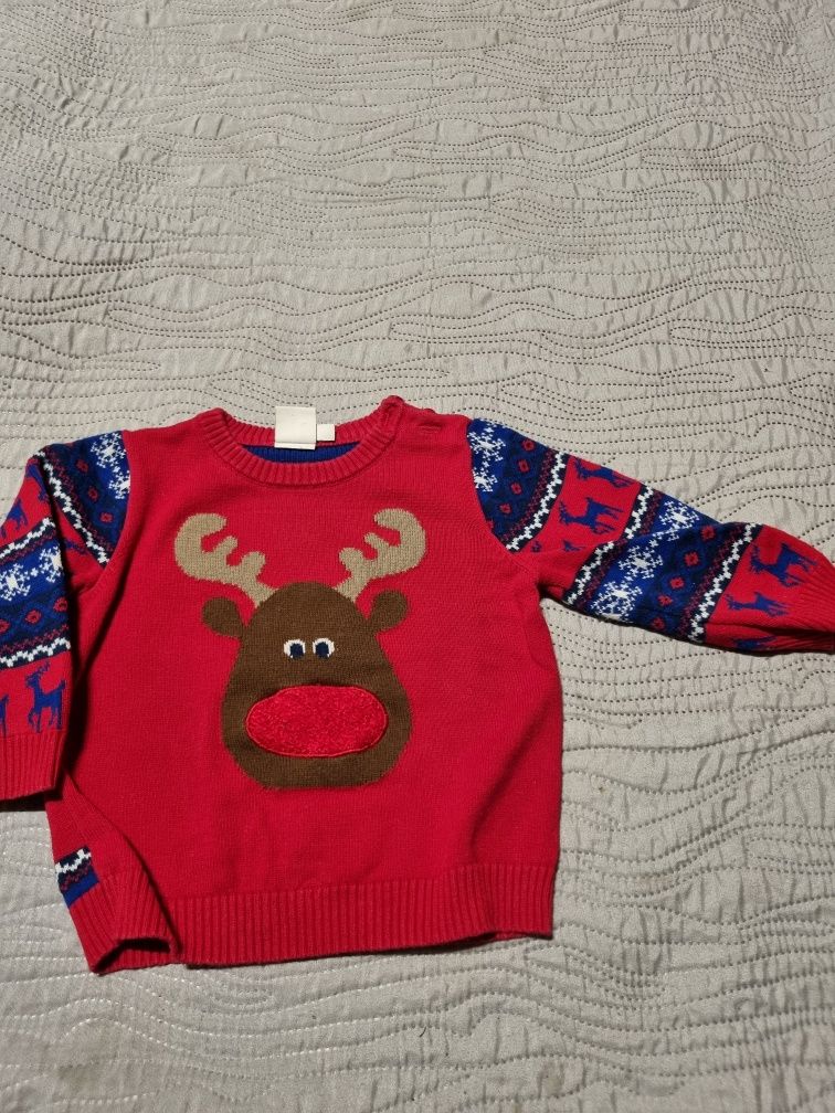 Sweter świąteczny niemowlęcy