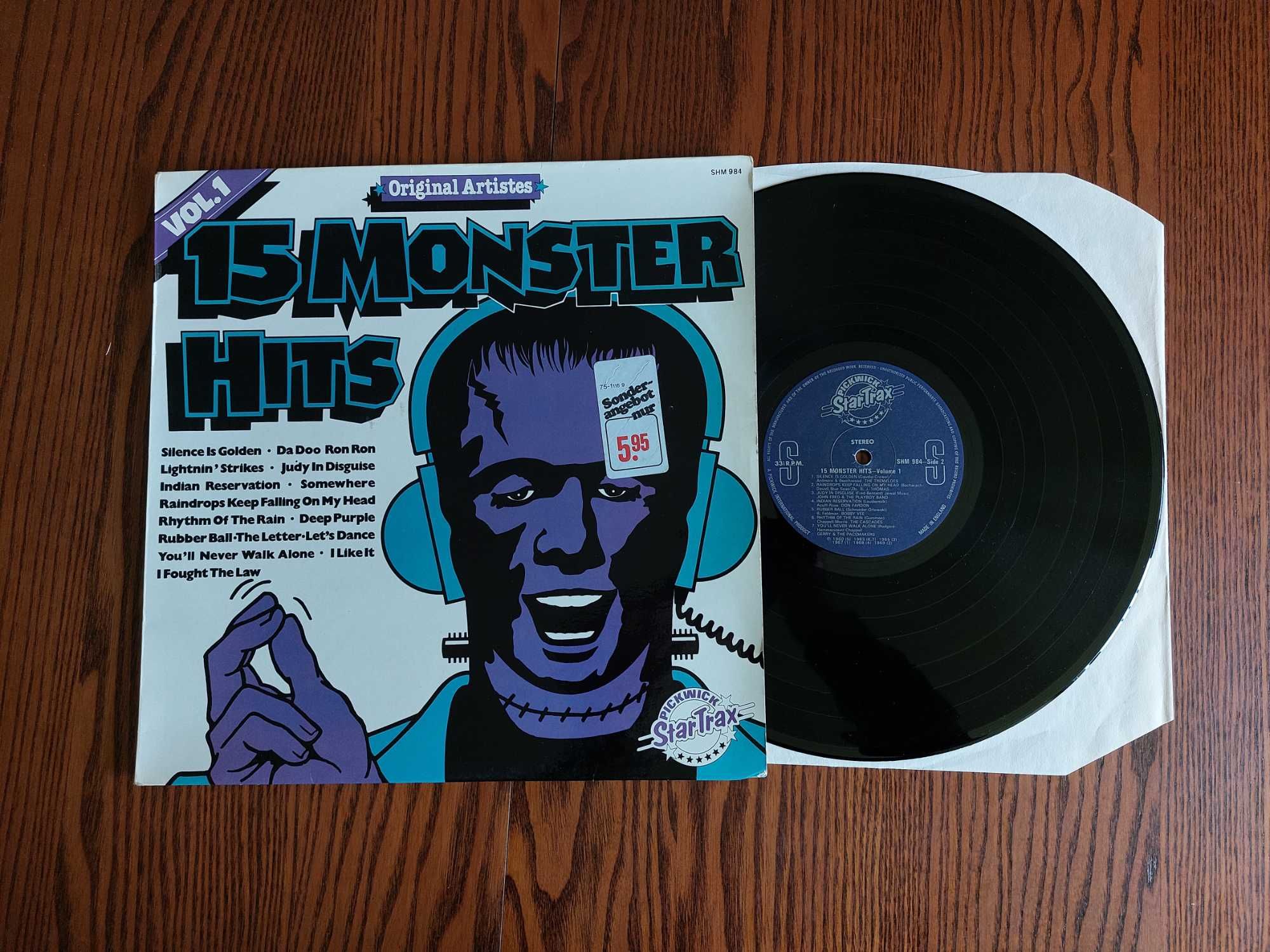 Various – 15 Monster Hits Vol. 1 LP 6323 UK Super Skladak