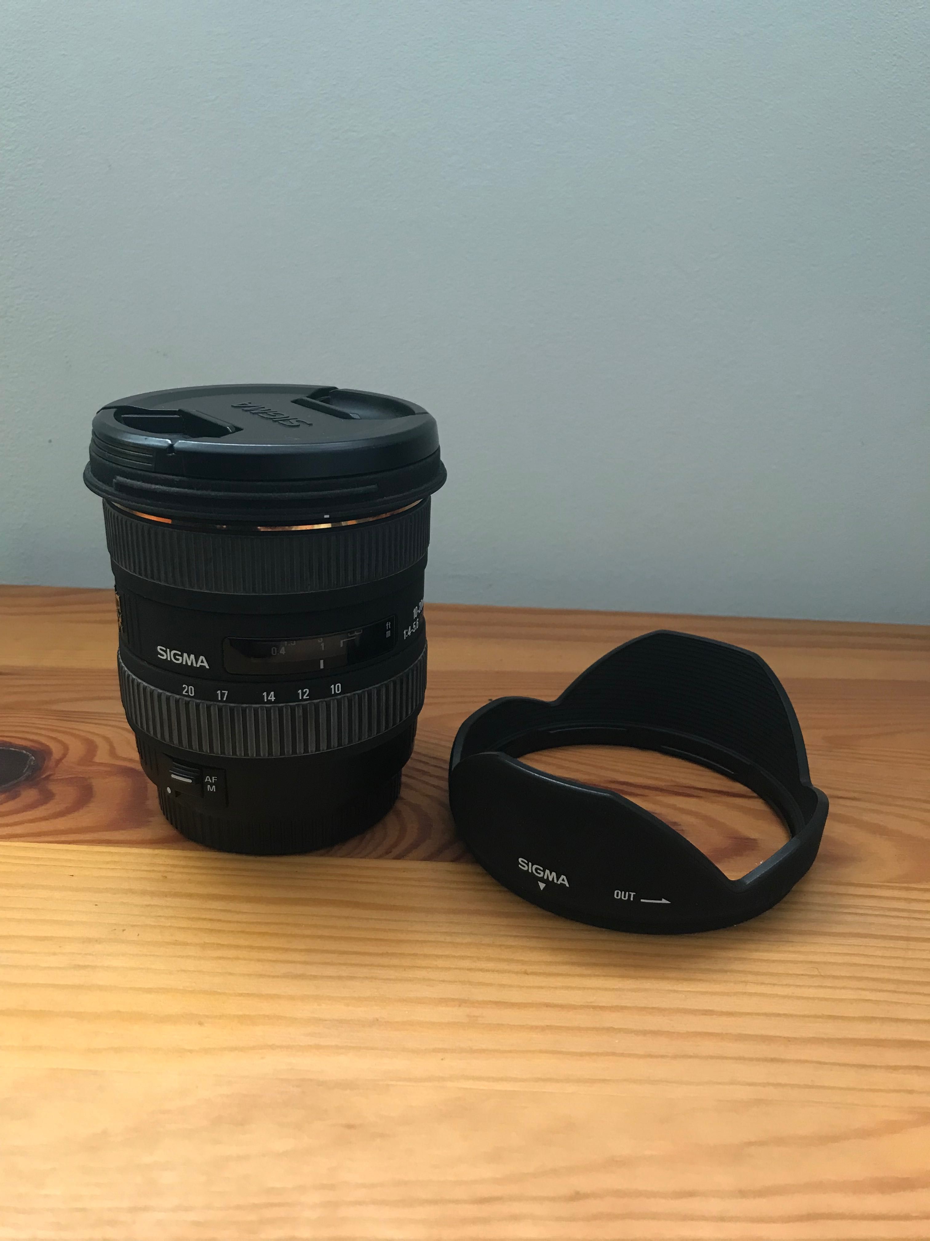 Objectiva Sigma 10-20 mm F4-5.6 EX DC HSM (Canon)
