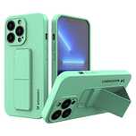 Wozinsky Kickstand Case silikonowe etui z podstawką iPhone 13 mini mię