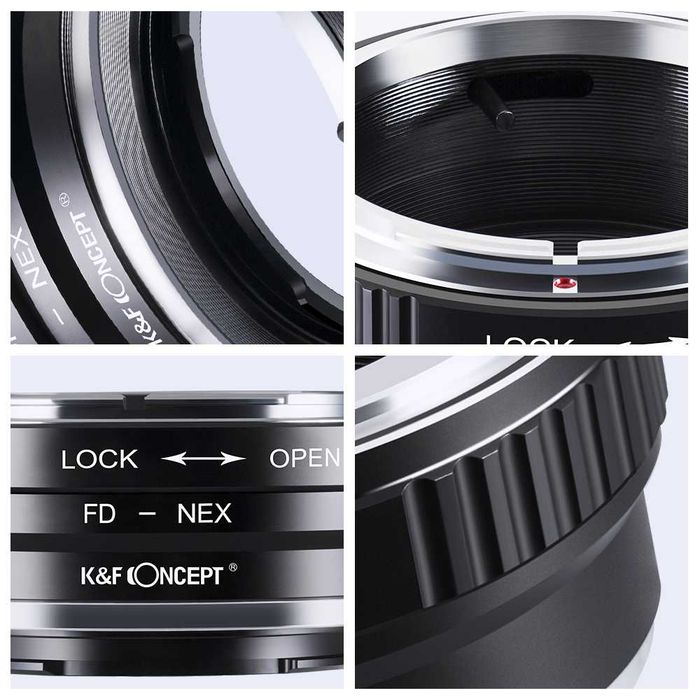 Adapter Canon FD na Sony E-mount Alpha Nex bezlusterkowce K&F Concept