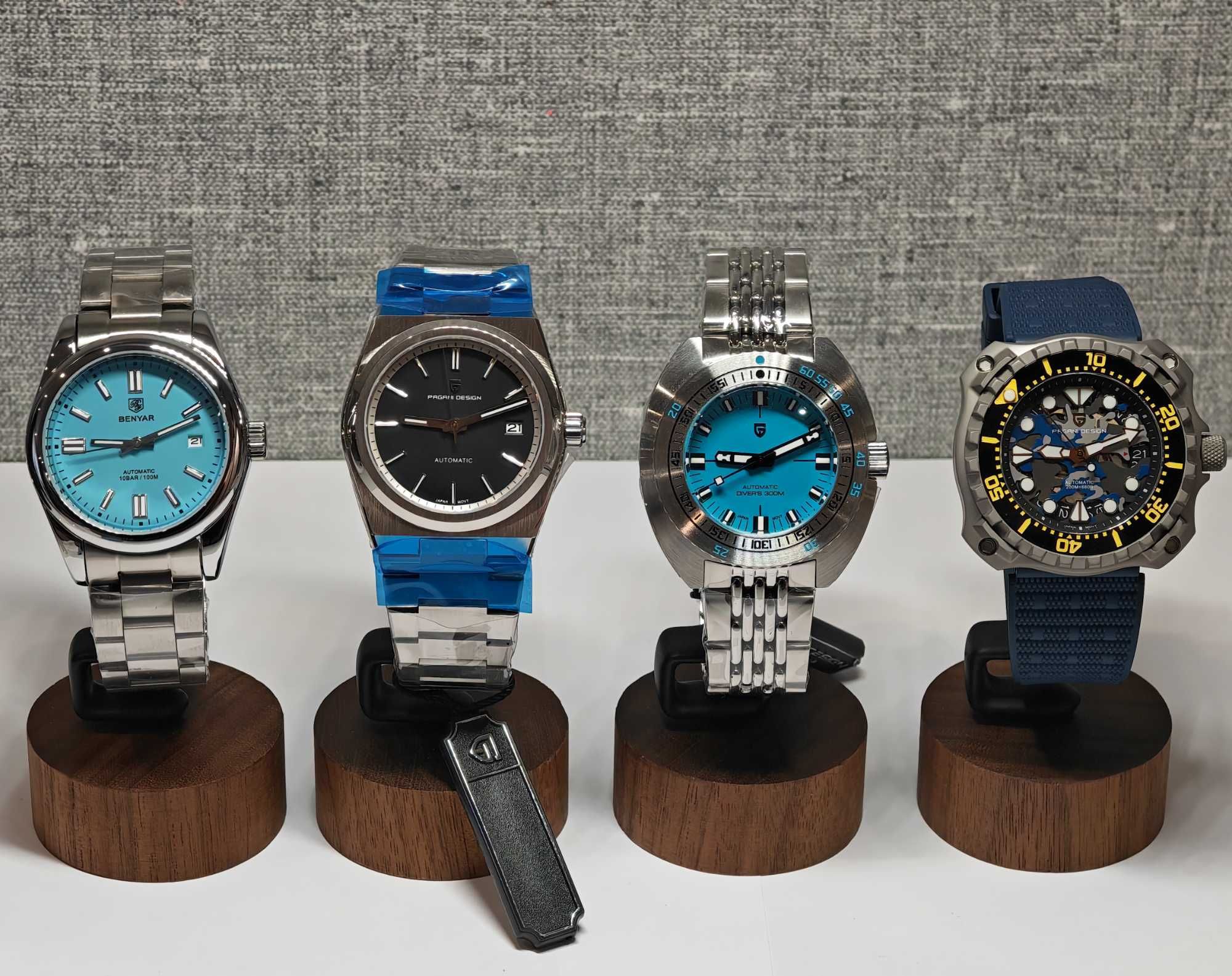 Чоловічий годинник часы Pagani Design Automatic Divers 300m Sapphire