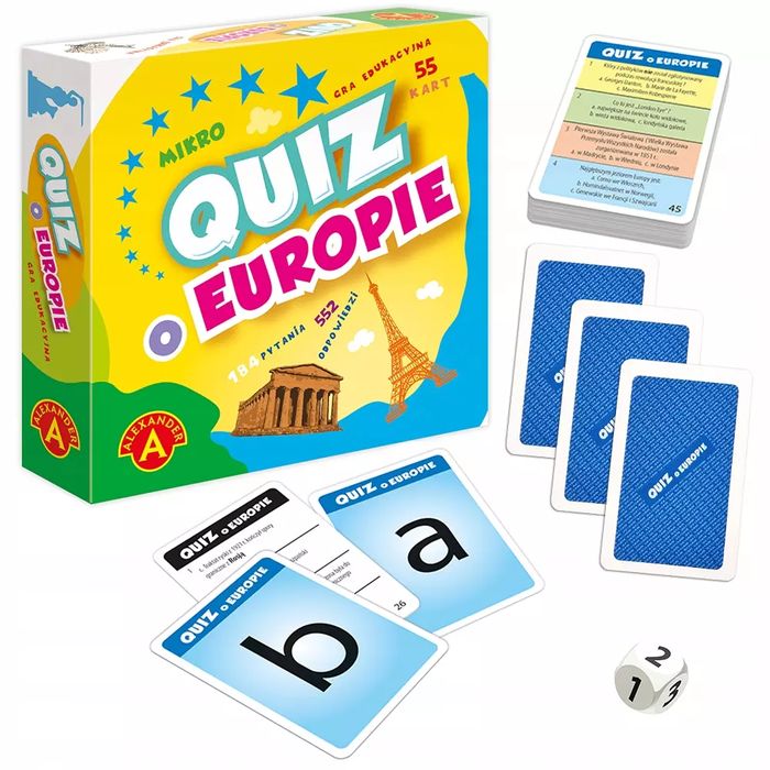 Gra planszowa Alexander Mikro Quiz o Europie. Alexander