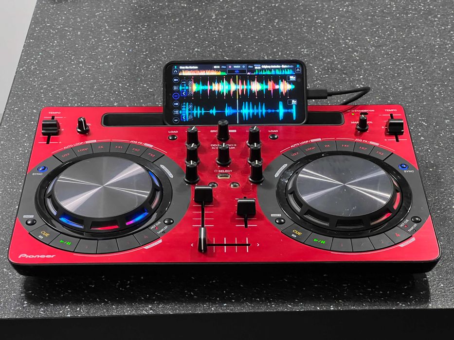 Zestaw DDJ-WeGo3 +torba + OTG + kable Kontroler Pioneer WeGO3 czerwony
