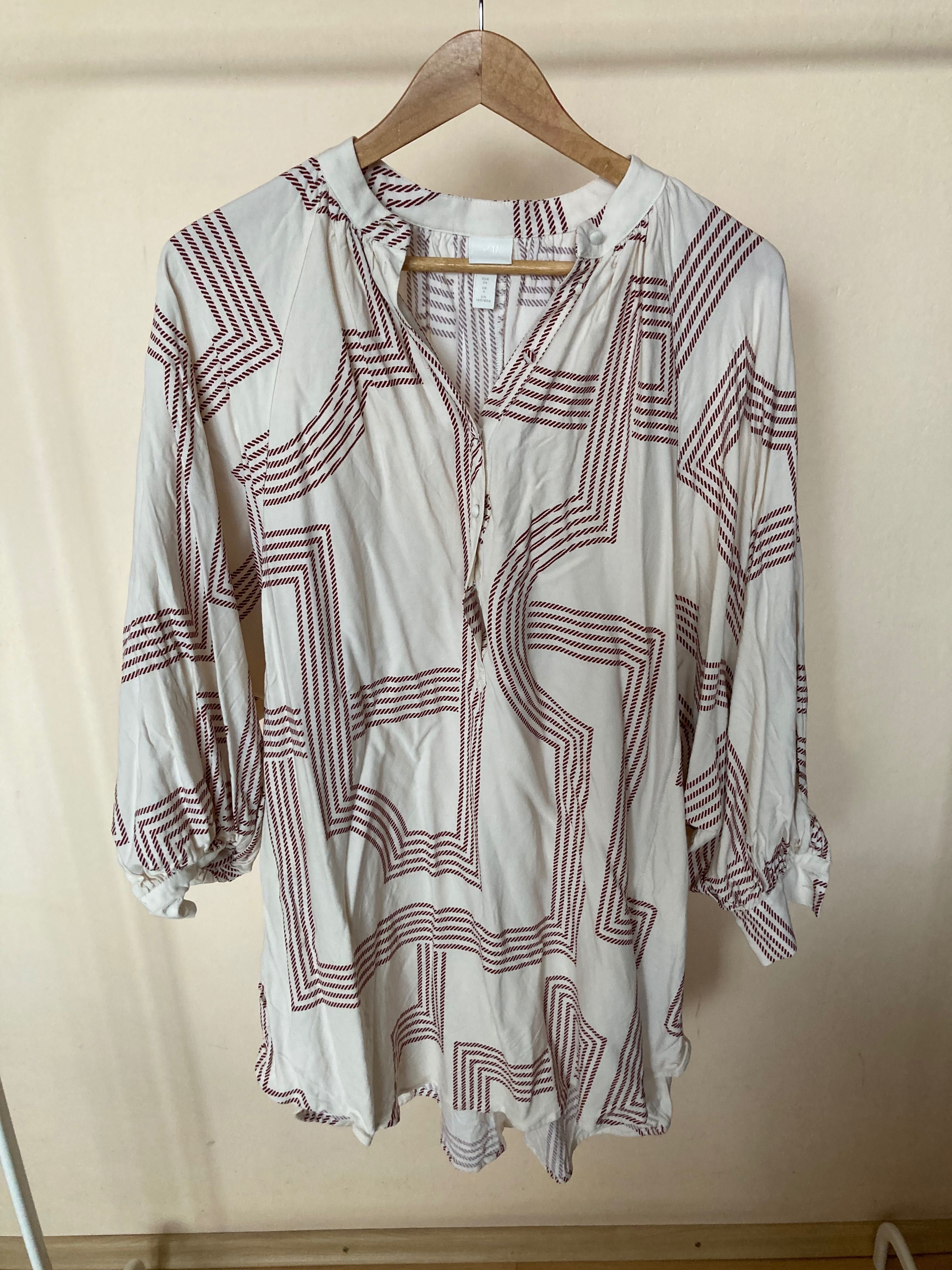 Sukienka z geometrycznym wzorem H&M roz. XS