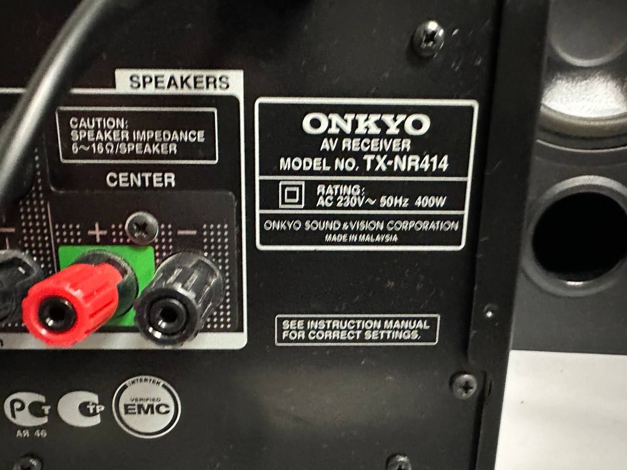 5.1 AV Amplifier Onkyo TX-NR414, HDMI, USB, 3D, LAN