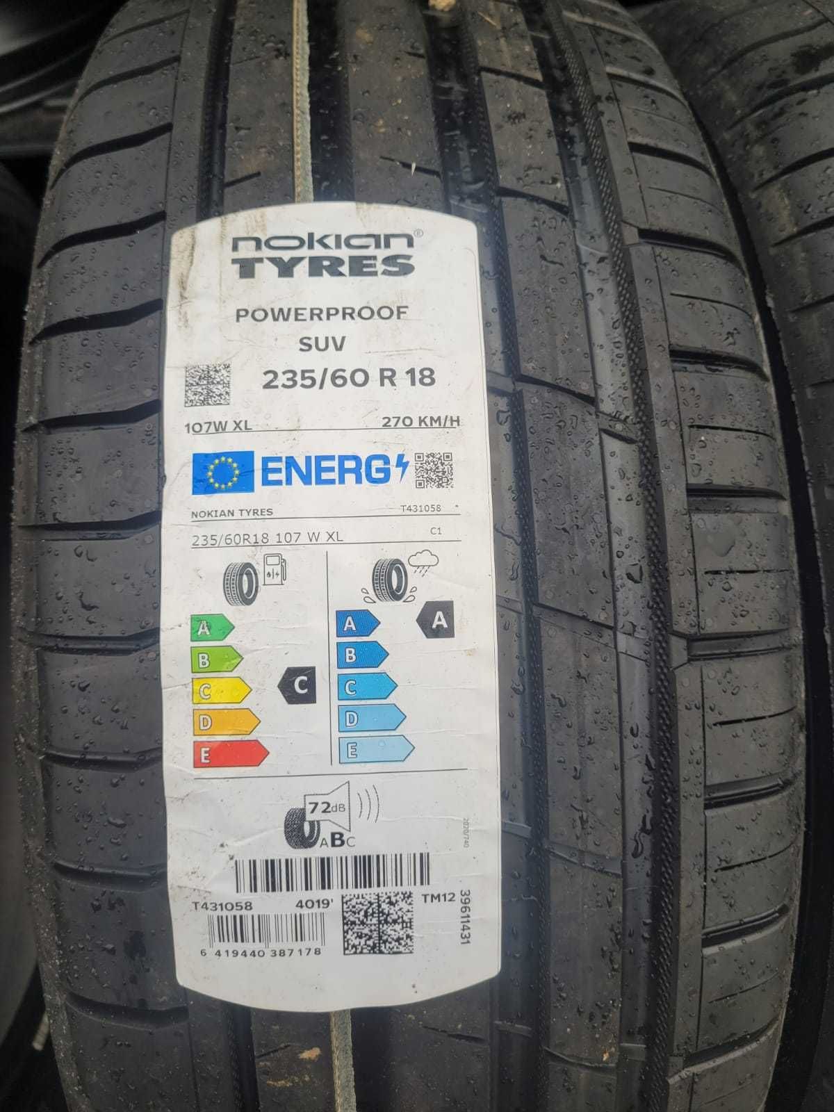 opony letnie 235/60/18 nokian tyres 107W XL power proof  suv
