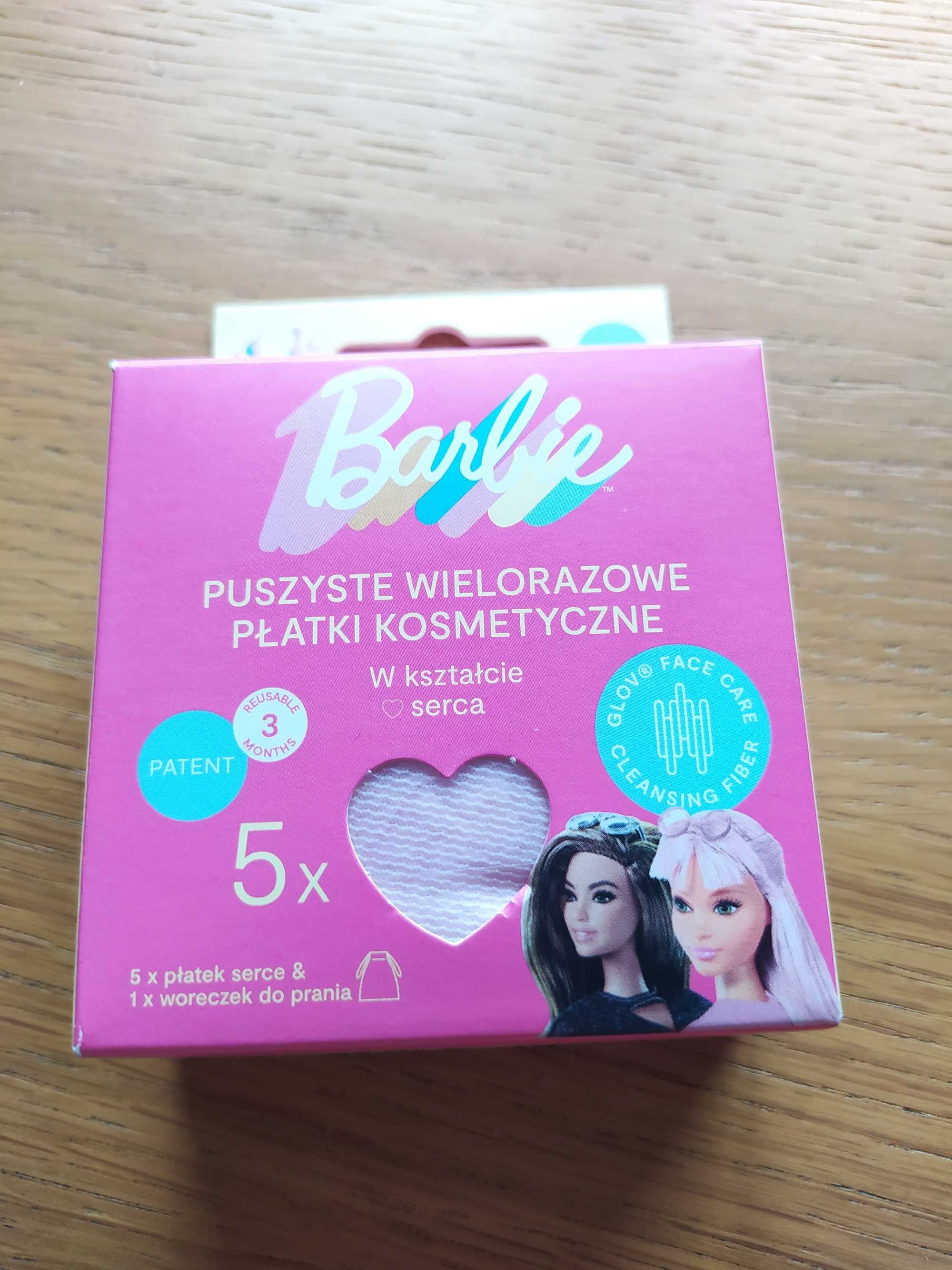 Wielorazowe płatki kosmetyczne barbie.