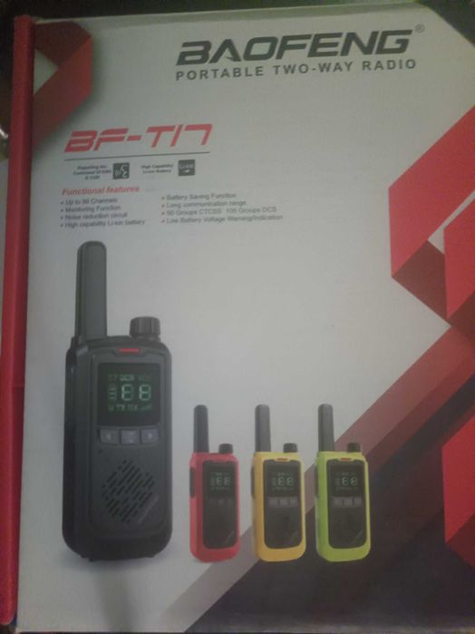 Рация radiotelefon baofeng bf-t17 радио fm