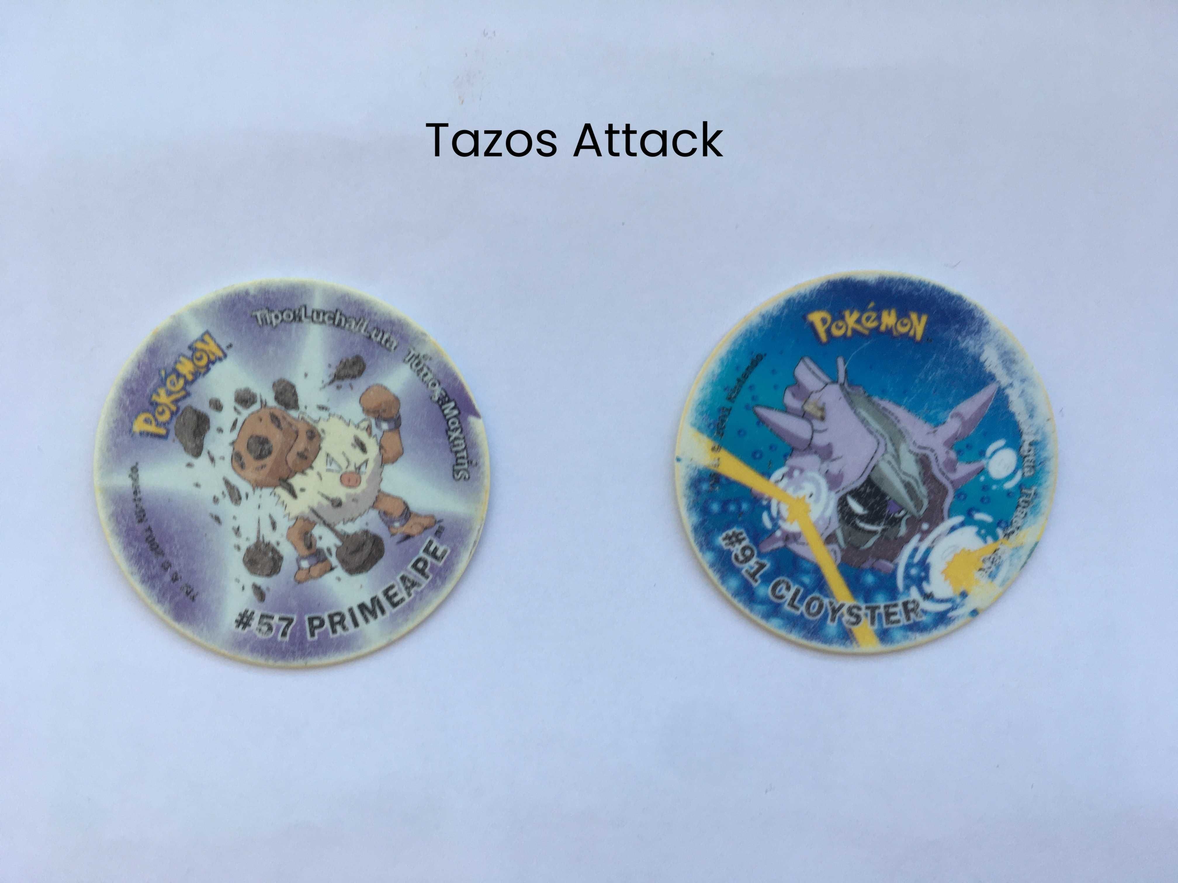 Pokémon Tazos 2, Tazos 3, Tazos Attack, Sticker Tazos [troca ou venda]