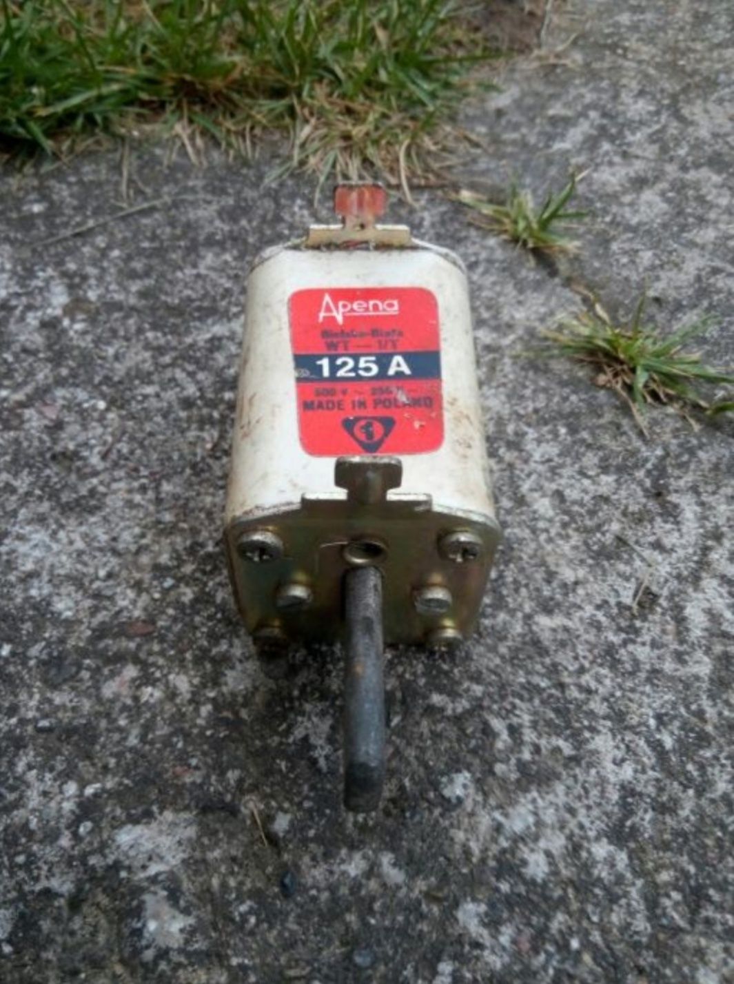 Wkładka topikowa nożowa 125 A, Apena WT-1/T