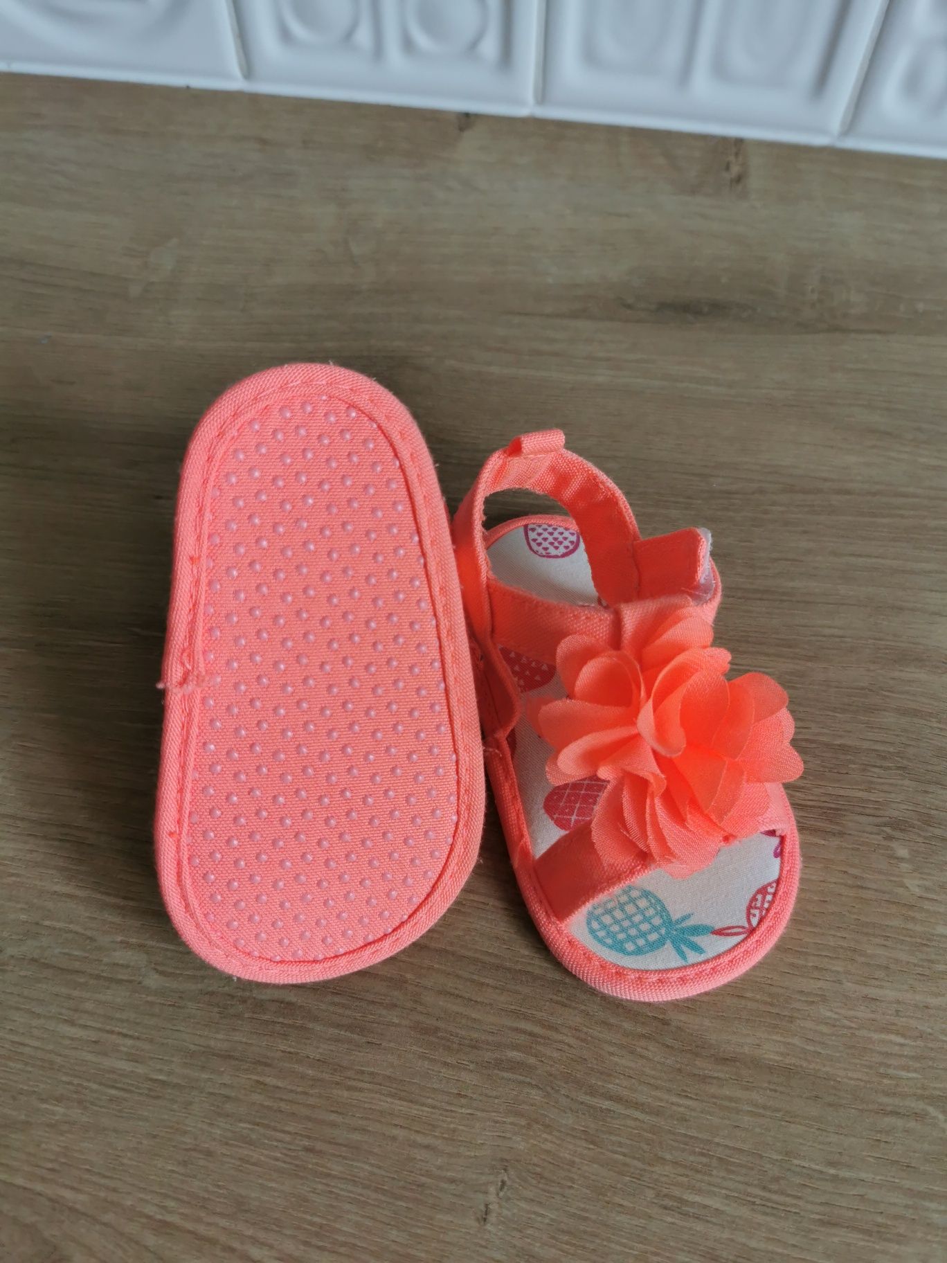 Sandałki koralowe 11,8cm niemowlęce dziewczynki