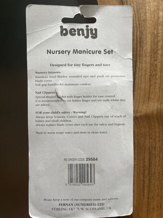 Манікюрний набір для немовлят