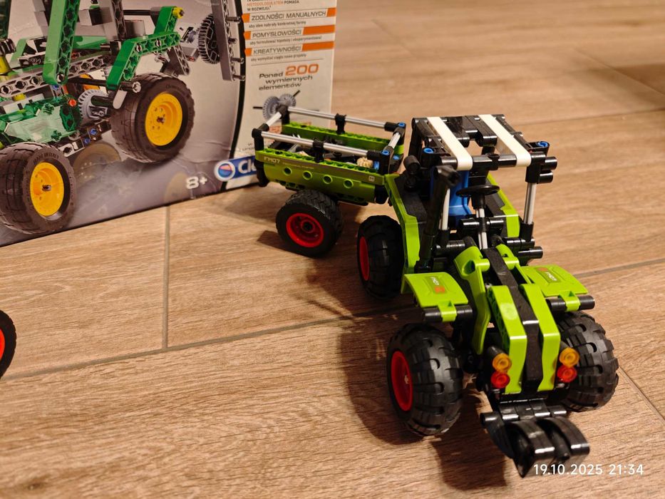 Klocki Techniczne traktor z przyczepą kombajn