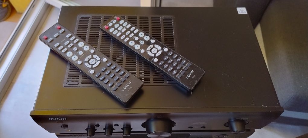 Denon  radio + wzmacniacz+ kolumny + stojaki