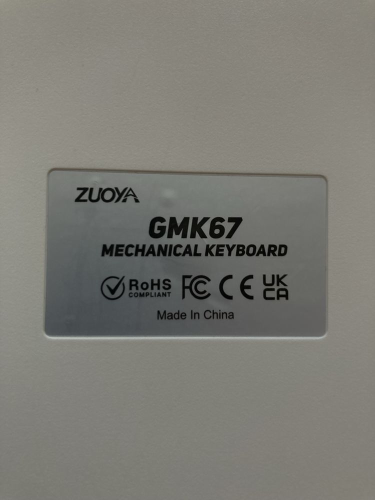 zuoya gmk67 кастомная